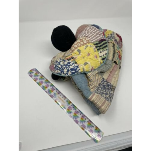 Vintage Doll Made From Old Quilt - Picture 3 of 5